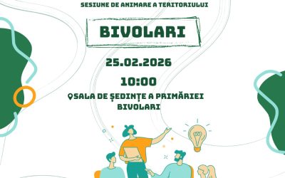 📣 25.02.2026 | 10:00 | Sala de Ședințe a Primăriei Bivolari, comuna Bivolari, județul Iași