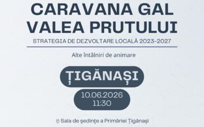 📣 10.06.2026 | 11:30 | Sala de ședințe a Primăriei Țigănași, comuna Țigănași, județul Iași
