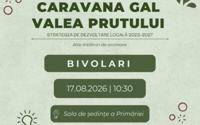 📣 Continuăm seria sesiunilor trimestriale de informare și animare a teritoriului prin întâlnirea organizată în data 17.08.2026 ora 10:30 locația Sala de ședințe a Primăriei Bivolari, com. Bivolari