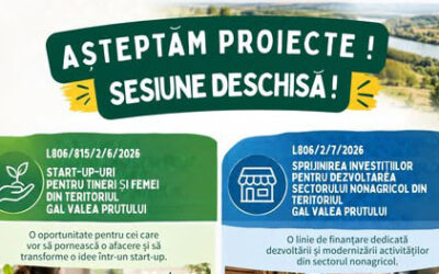 SUNT DESCHISE DOUĂ APELURI DE SELECȚIE!